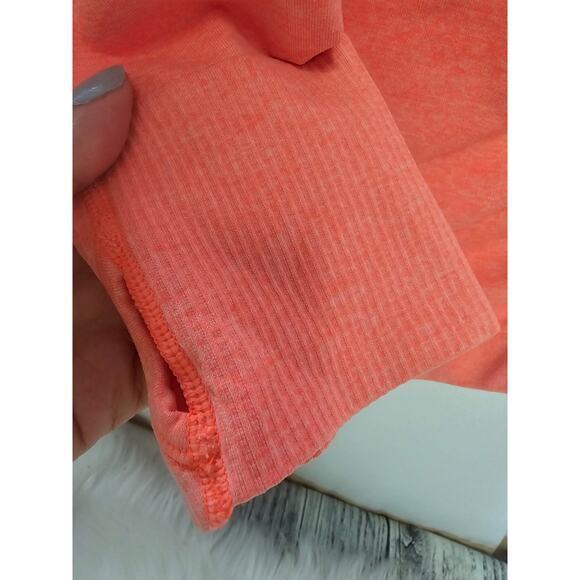 Athleta Fast Track Half Zip Orange coral size Large - Picture 5 of 10
